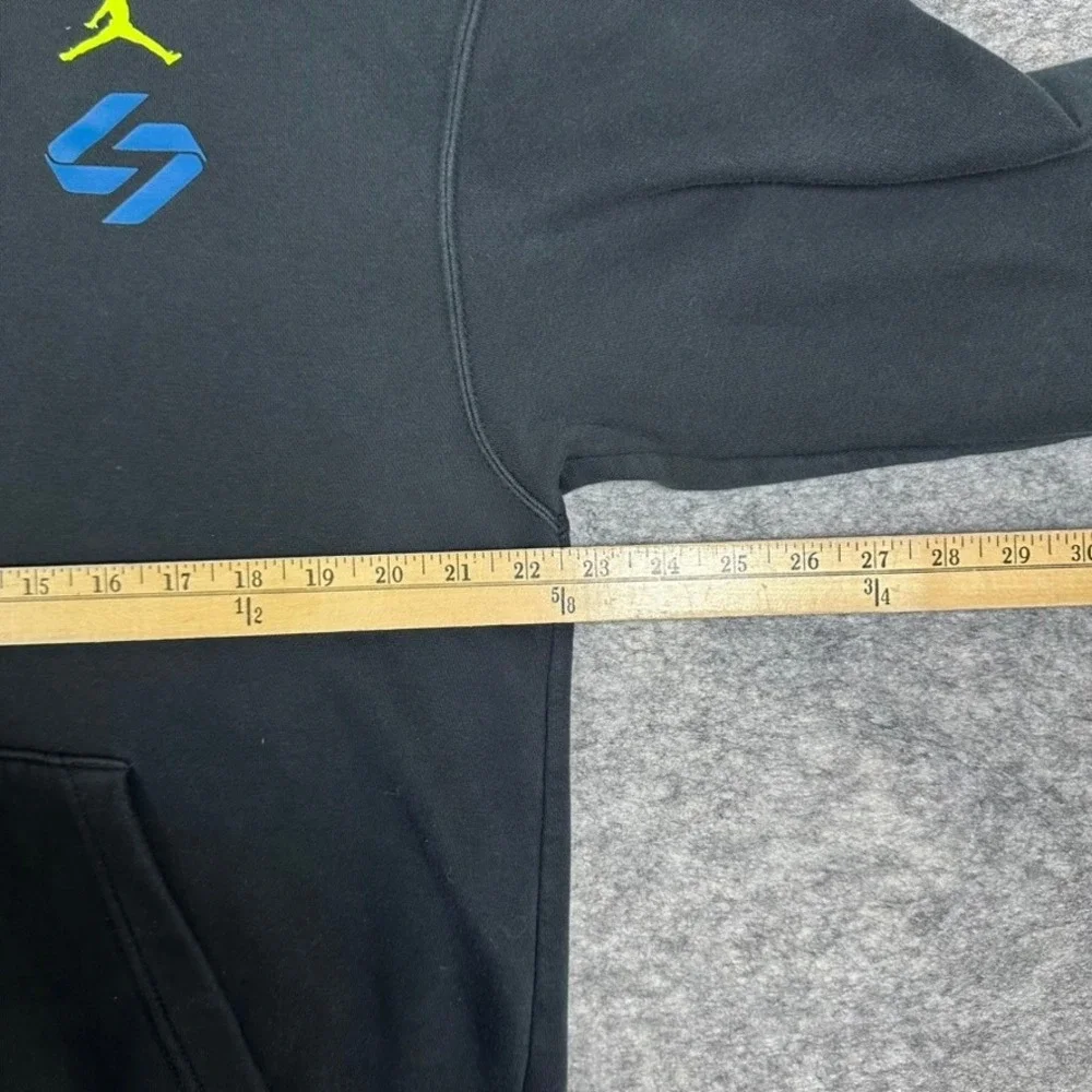 Jordan Zion Williamson Hoodie‎ Black Light Stains Graphic Fleece  Mens Large